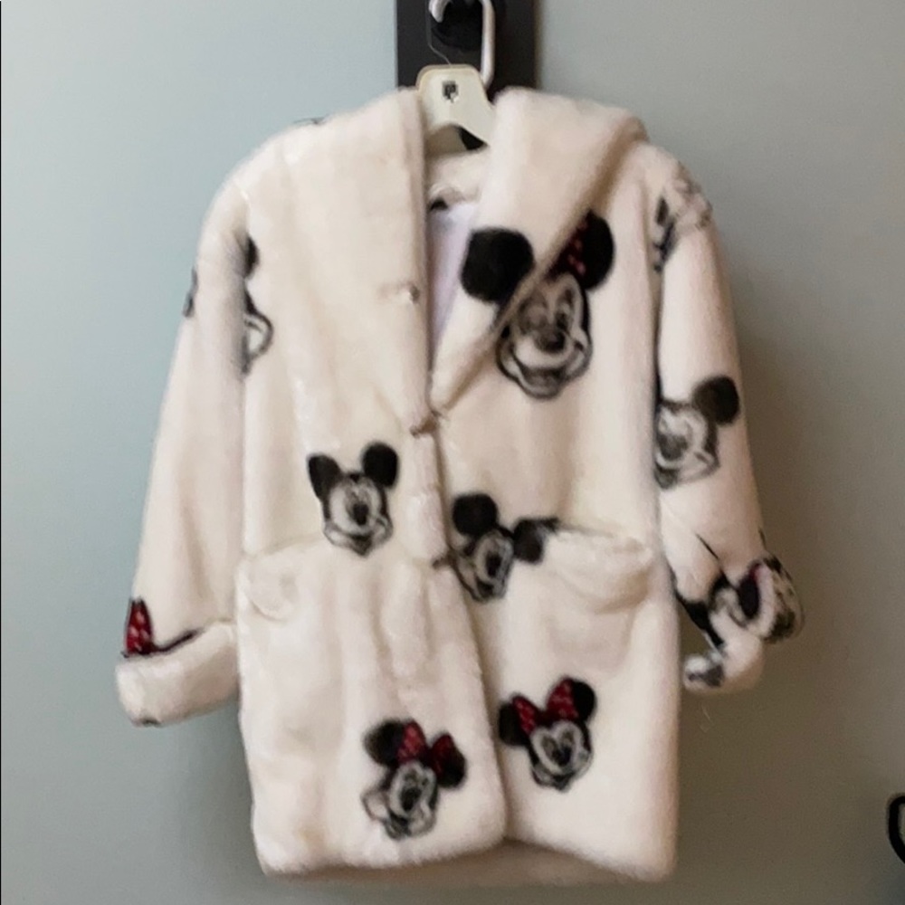 Mickey Mouse womans faux fur jacket